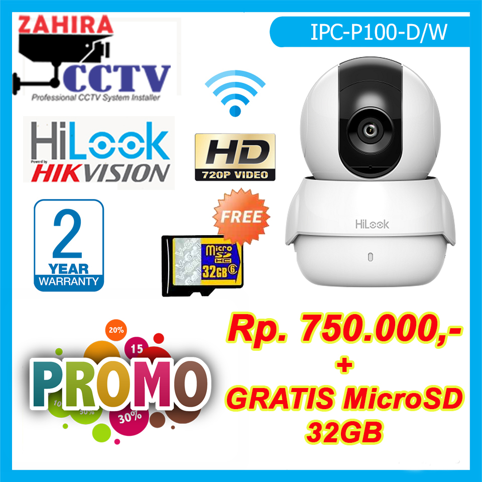 ZAHIRA CCTV   PROMO IP WIFI CAM HILOOK IPC P100 DW 002